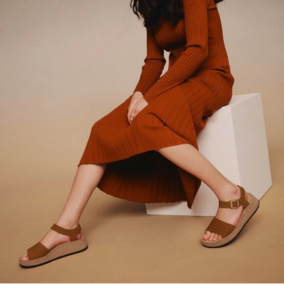 NEW Birkenstock Made in Portugal Glenda Wedge Sandals - Leather, Narrow Width - Picture 1 of 9
